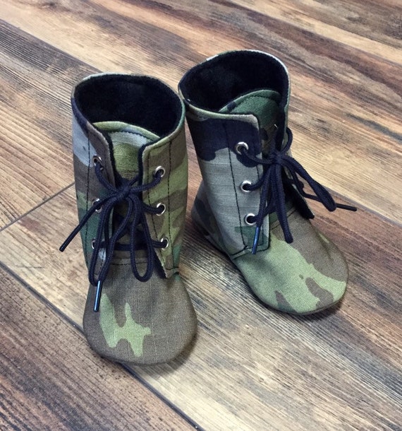 camo baby boots