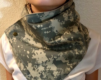 Army Camo Neck Warmer | Neck Cowl | Scarf | Adult & Child Size