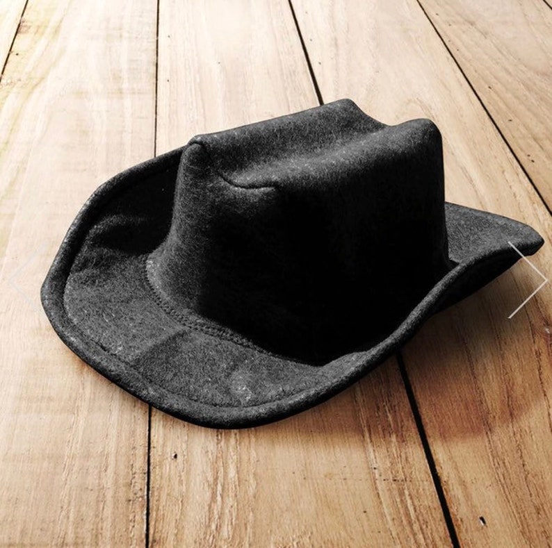 Baby Felt Cowboy Hat | Newborn | Infant | Toddler Sizes Available | PICK YOUR COLOR image 1
