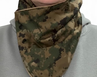 Marine Camo Neck Warmer | Marpat Digital Neck Cowl | Adult & Child Size