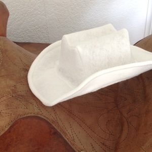 Baby Felt Cowboy Hat | Newborn | Infant | Toddler Sizes Available | PICK YOUR COLOR image 5