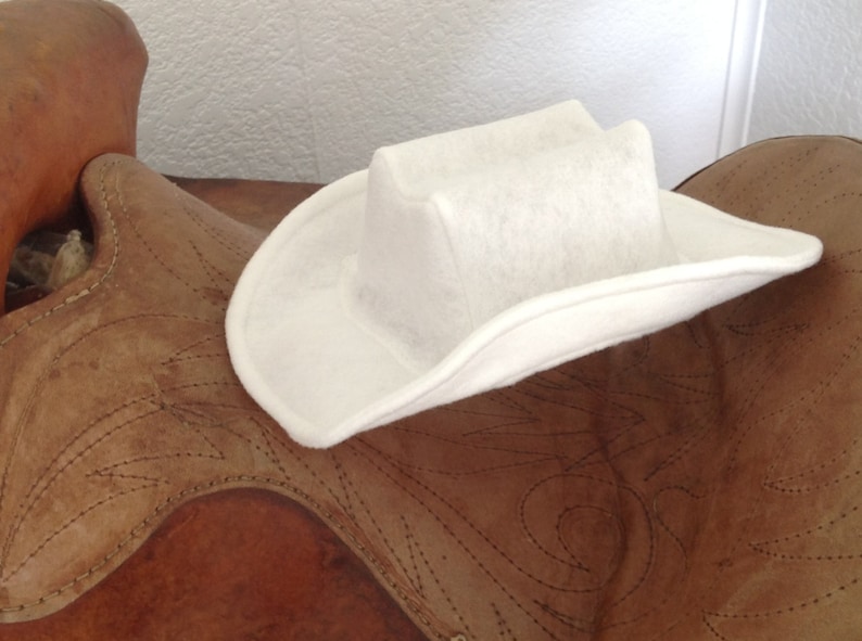 Baby Felt Cowboy Hat | Newborn | Infant | Toddler Sizes Available | PICK YOUR COLOR image 5