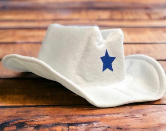 Dallas Baby Felt Cowboy Hat | Newborn | Infant | Toddler Sizes Available