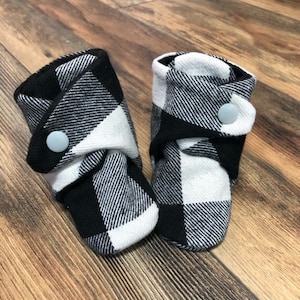 Buffalo Plaid Baby Boots | READY TO SHIP