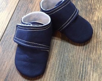Marineblauwe babyslofjes | Pasgeboren maat tot 4T