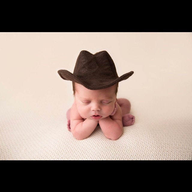 Sombrero de vaquero de fieltro para bebé / Recién nacido / - Etsy