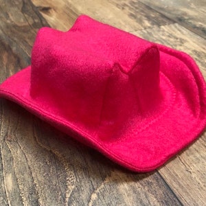 Hot Pink Baby Cowboy Hat in Felt | Newborn | Infant | Toddler Sizes Available
