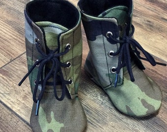OCP Baby Combat Boots | 0-3 Month | Ready to Ship