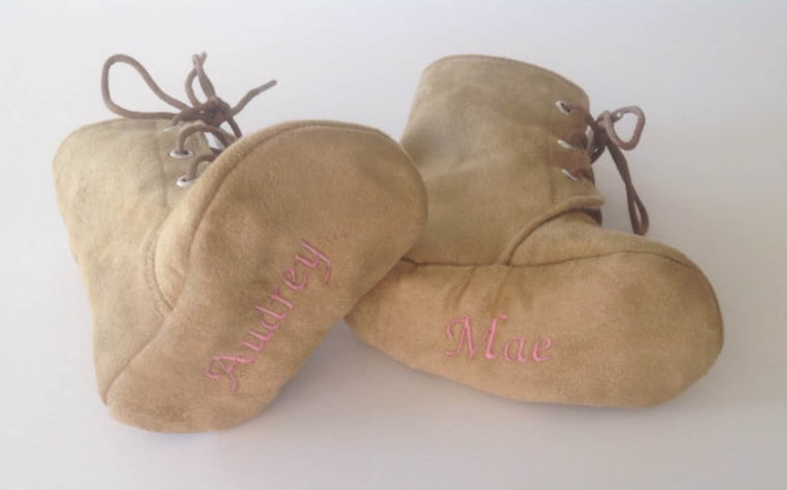 Tan Baby Combat Boots Lace up Boots Newborn Size up to 3T Etsy