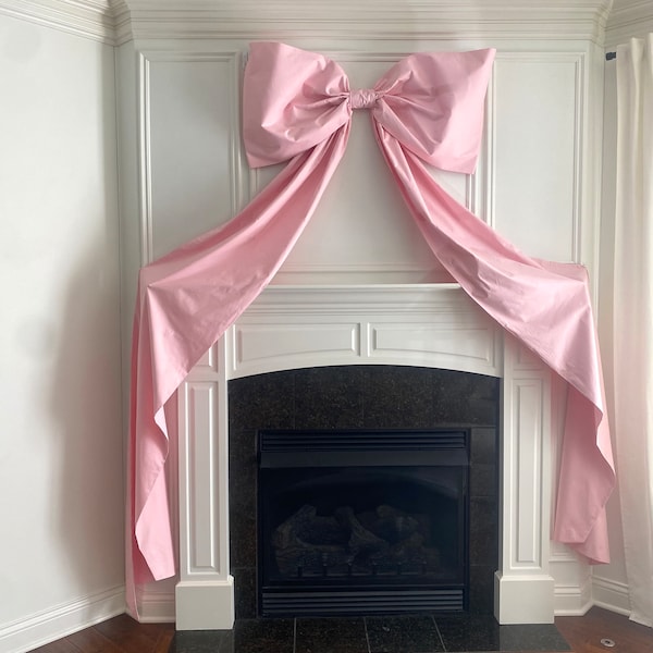 Oversized Baby Pink Bow Coquette Party Decor, LoveShack Fancy Inspired Wall Backdrop