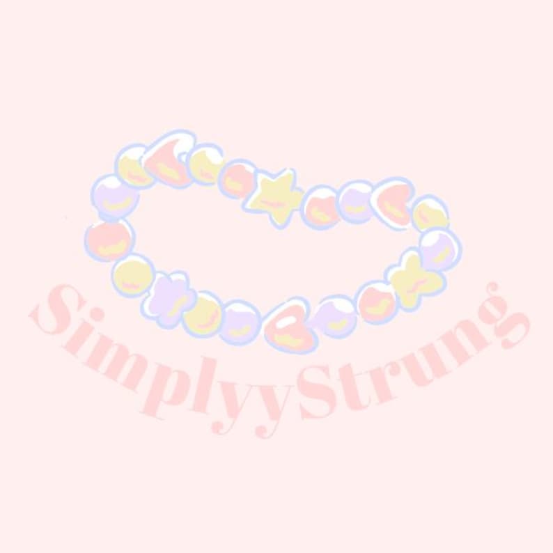 Rice Bead Braided Bracelet Love - Pink/Yellow