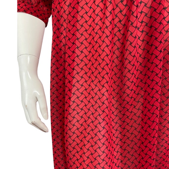 Vintage Red and Black Dress 1960s Eaton - image 3