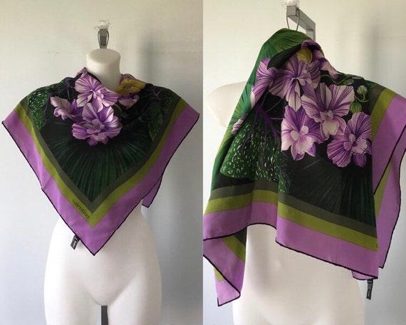 Vintage Valentino Silk Scarf, Silk Scarf, Valentin
