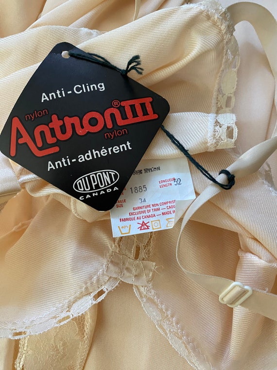 Vintage 50s pink cotton maxi slip (M)