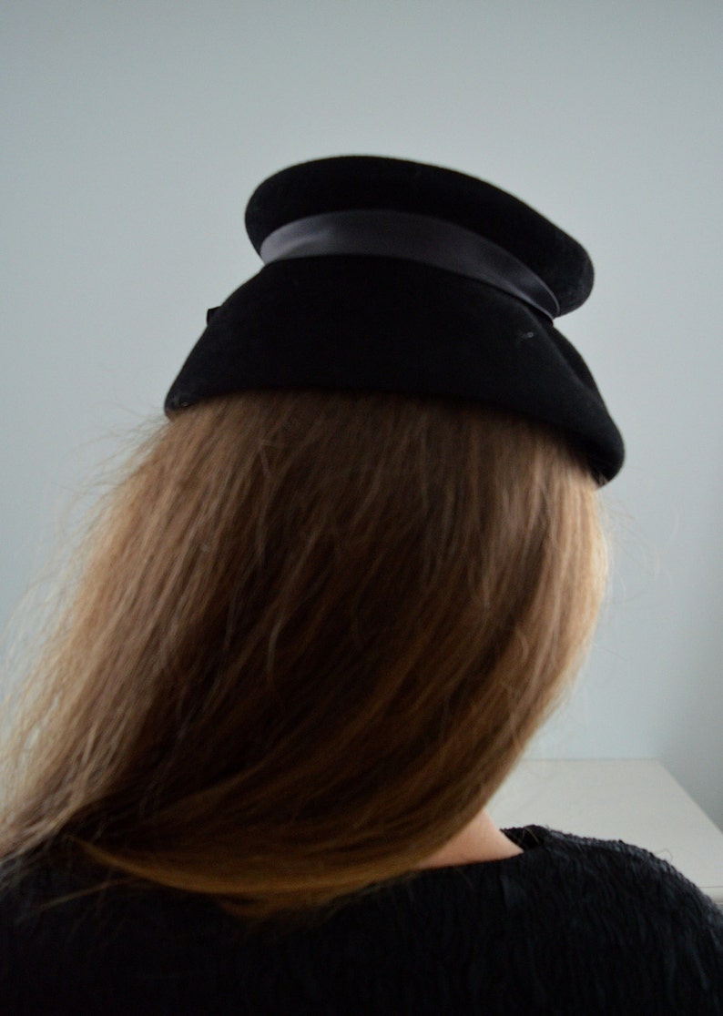 Ladies Hat Felt Hat 1920s Hat Black Felt Hat Hats 1920s Black Hats Vintage Black Hat Vintage Hat Helen Joyce Original