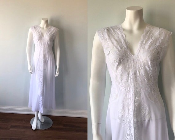 Vintage Bridal White Nightgown, Vintage Nightgown,