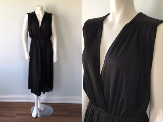 Vintage Jonathan Logan Black Dress, Casual Black D