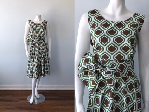 Vintage Cotton Dress, Summer Dress, 1980s Dress, C