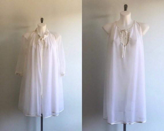 Vintage Peignoir, Vintage Lingerie, 1960s Peignoir