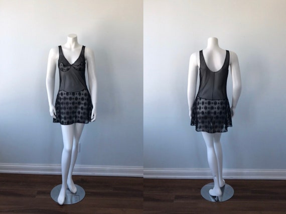 Vintage Black Slip, Vintage Mini Slip, Vintage Bla