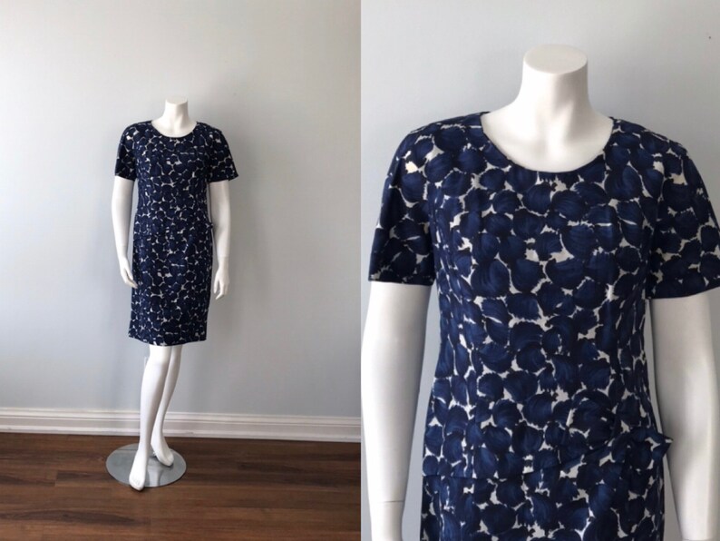 Bredenberg Stockholm Spring Vintage Blue Floral Dress Vintage Dress Floral Dress Cockail Dress 1960s Dress Party Dress Summer Dress