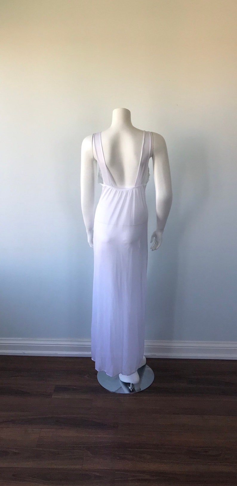 Vintage Nightgown Chiffon Negligee Set Vintage White Peignoir Set Vintage Lingerie White Peignoir Set Vintage Peignoir