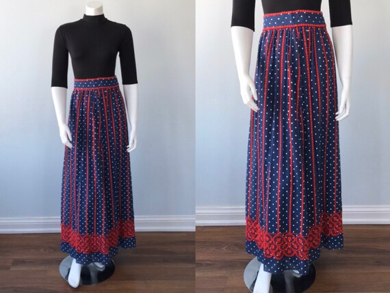 Vintage Helen Howell Maxi Skirt, Vintage Maxi Skir