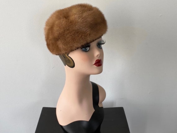 Vintage Mink Hat, Francette Originals, 1960s Mink