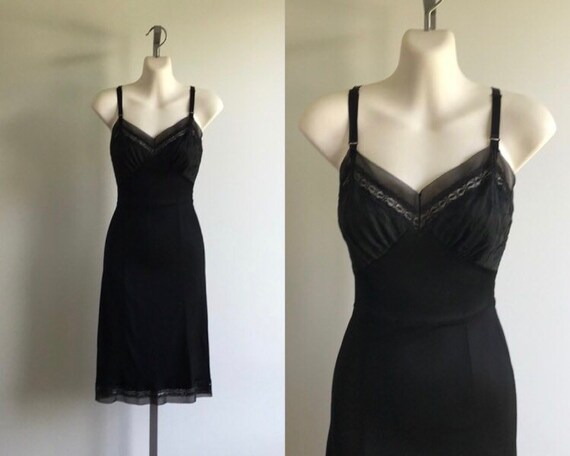 Vintage Slip, Vintage Slips, Black Slip, Vintage B