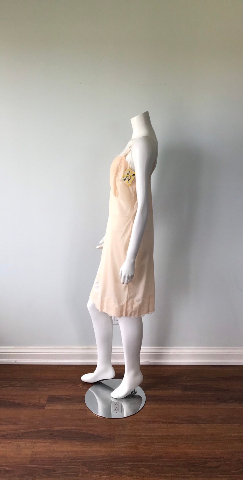 Celanese Vintage Peach Full Slip Arnel Slips Vintage Slip Full Slip Vintage Lingerie