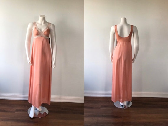Dusty Pink Nightgown, Kayser, 1980s Nightgown, Vin