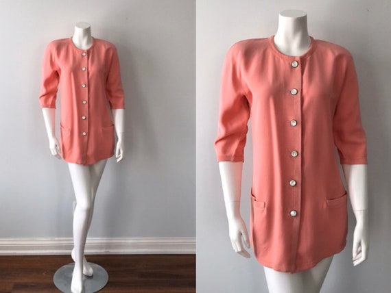 1970s Gianni Versace Pink Jacket, Vintage Pink Jac