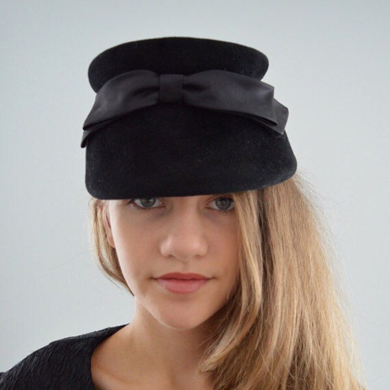 Ladies Hat Felt Hat 1920s Hat Black Felt Hat Hats 1920s Black Hats Vintage Black Hat Vintage Hat Helen Joyce Original