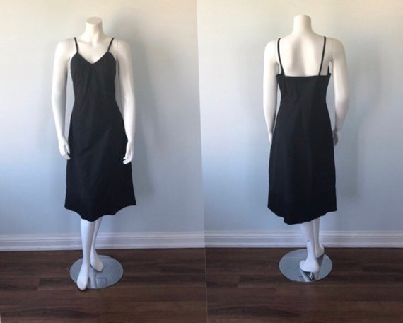 1950s Vanity Fair Black Full Slip, Vanity Fair Qua