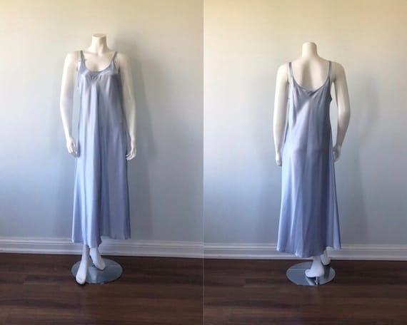 Vintage Blue Nightgown, Christian Dior, 1970s Nigh
