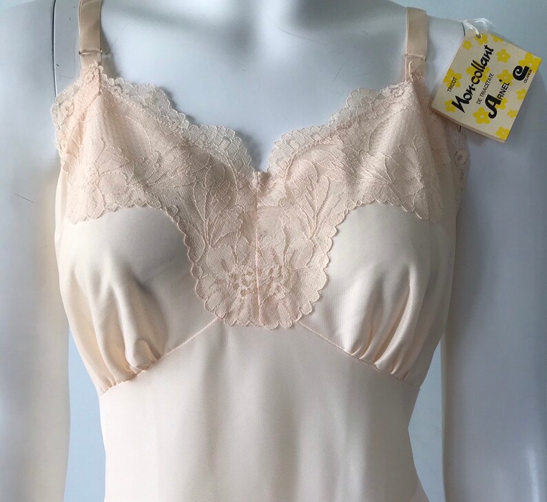 Celanese Vintage Peach Full Slip Arnel Slips Vintage Slip Full Slip Vintage Lingerie