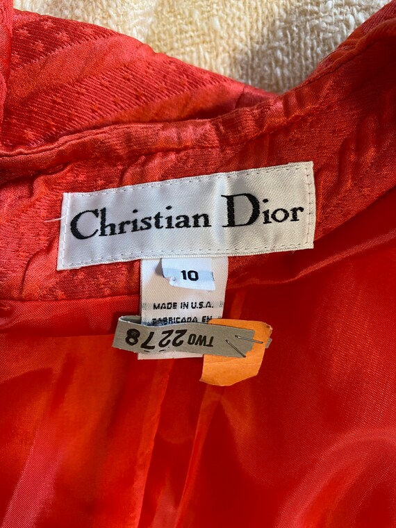 Vintage Christian Dior Skirt Suit / 1980s / Size … - image 10