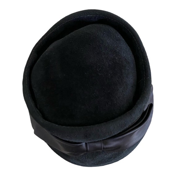Vintage Black Hat 1920s Helen Joyce Original Blac… - image 7