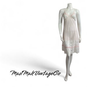 Vintage Pink Full Slip 1960s Confezioni Lia