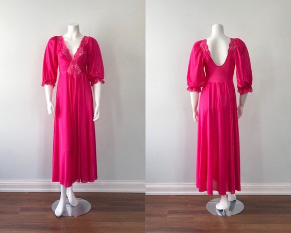 Vintage Olga Nightgown, Olga, Pink Nightgown, Vint