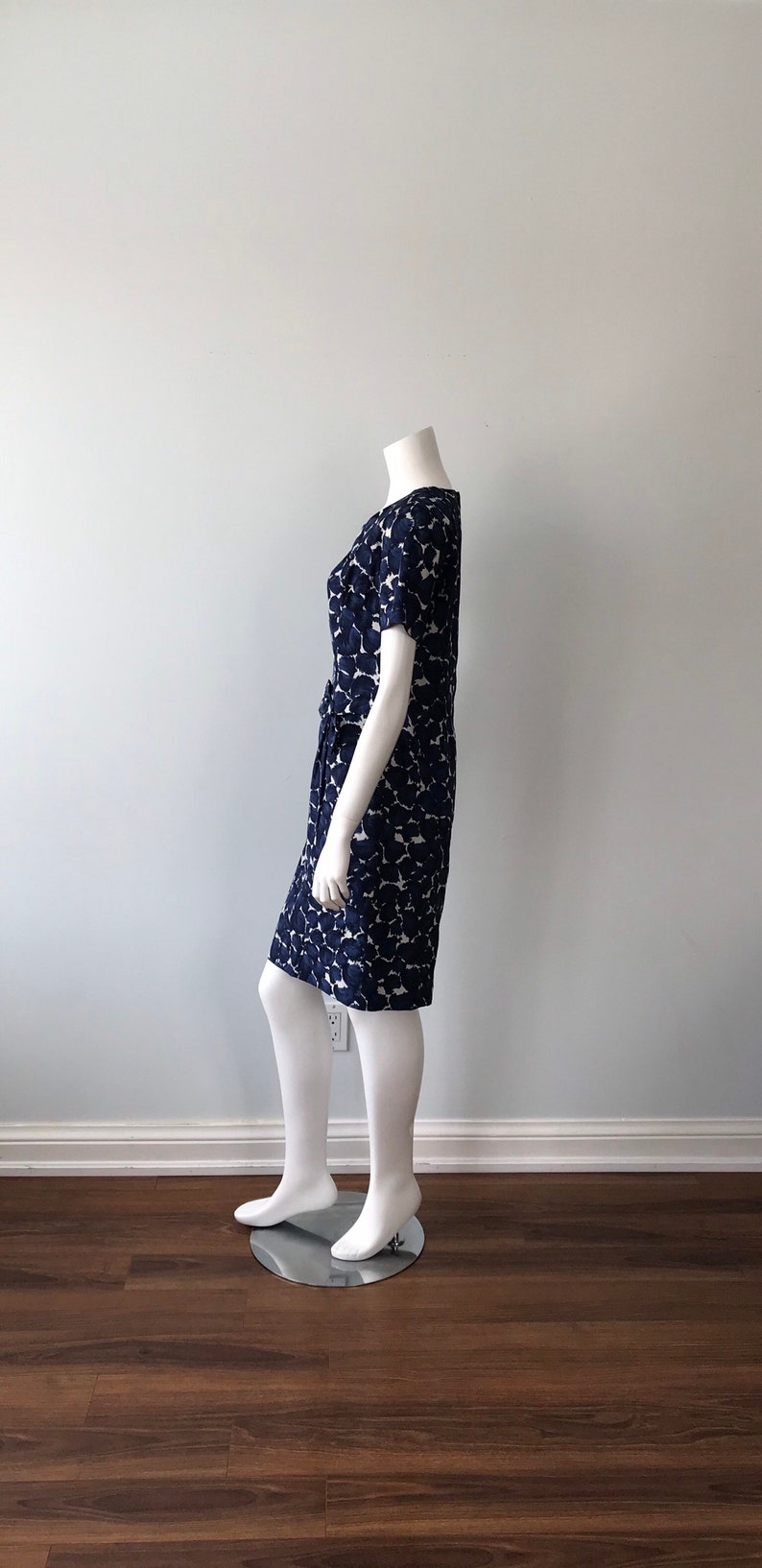 Bredenberg Stockholm Spring Vintage Blue Floral Dress Vintage Dress Floral Dress Cockail Dress 1960s Dress Party Dress Summer Dress