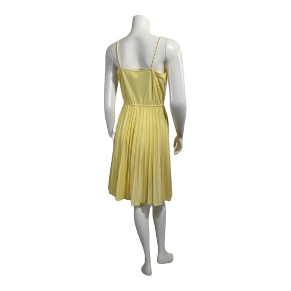 Vintage Yellow Pleated Dress 1960s Pussy Cat Carl… - image 9