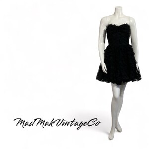 Vintage Black Lace Dress 2000s Betsey Johnson