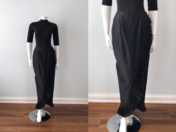 Victor Costa, Vintage Victor Costa Black Evening S