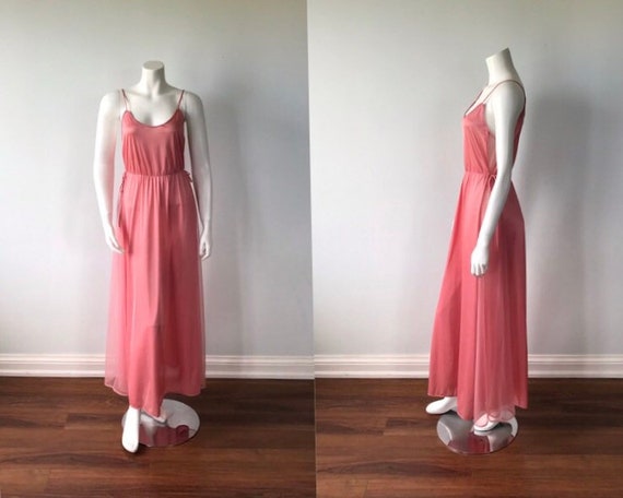 Vintage Pink Nightgown, St Michael, 1970s Nightgow