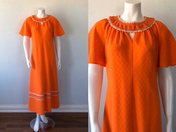 Vintage Caftan, Vintage Maxi Dress, 1960s Caftan,