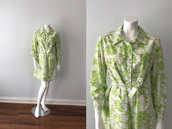 Vintage Casual Dress, Vintage Day Dress, 1960s St