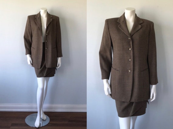 Vintage Skirt Suit, Vintage Ladies Suit, 1980s Sui