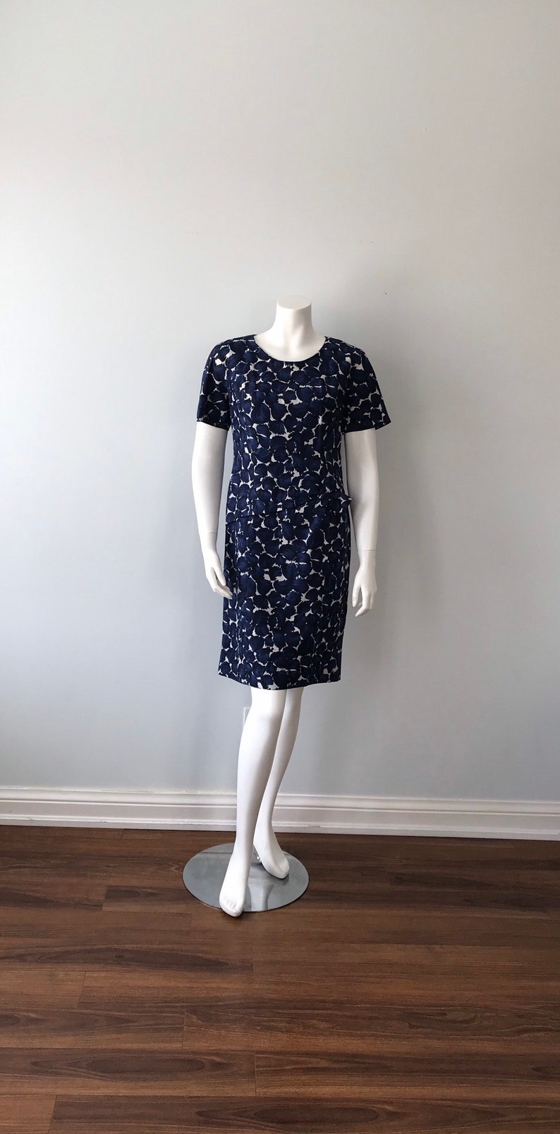 Bredenberg Stockholm Spring Vintage Blue Floral Dress Vintage Dress Floral Dress Cockail Dress 1960s Dress Party Dress Summer Dress