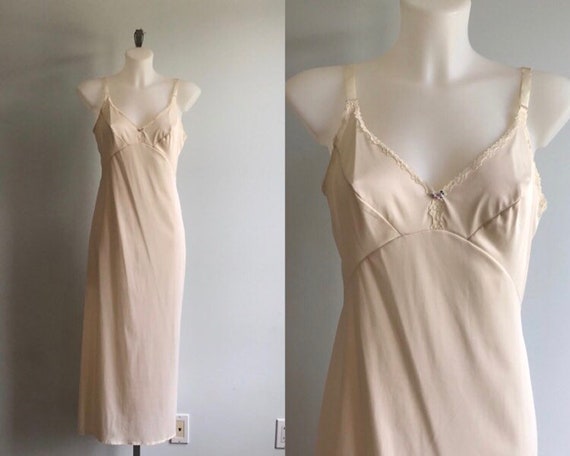 Vintage Olga Nightgown, Vintage Olga Long Slip, Be